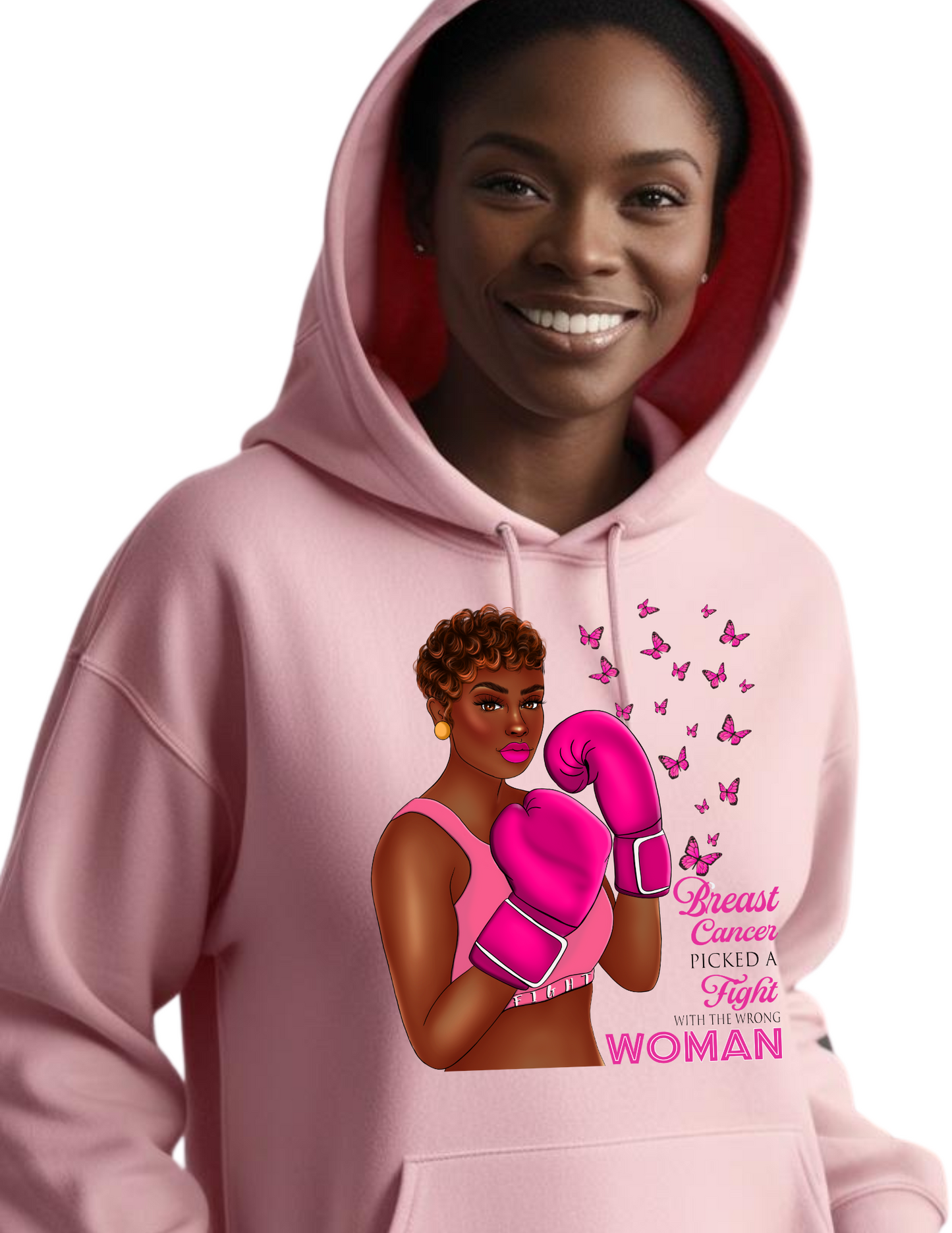 Breast Cancer Picked the Wrong Fight Hoodie